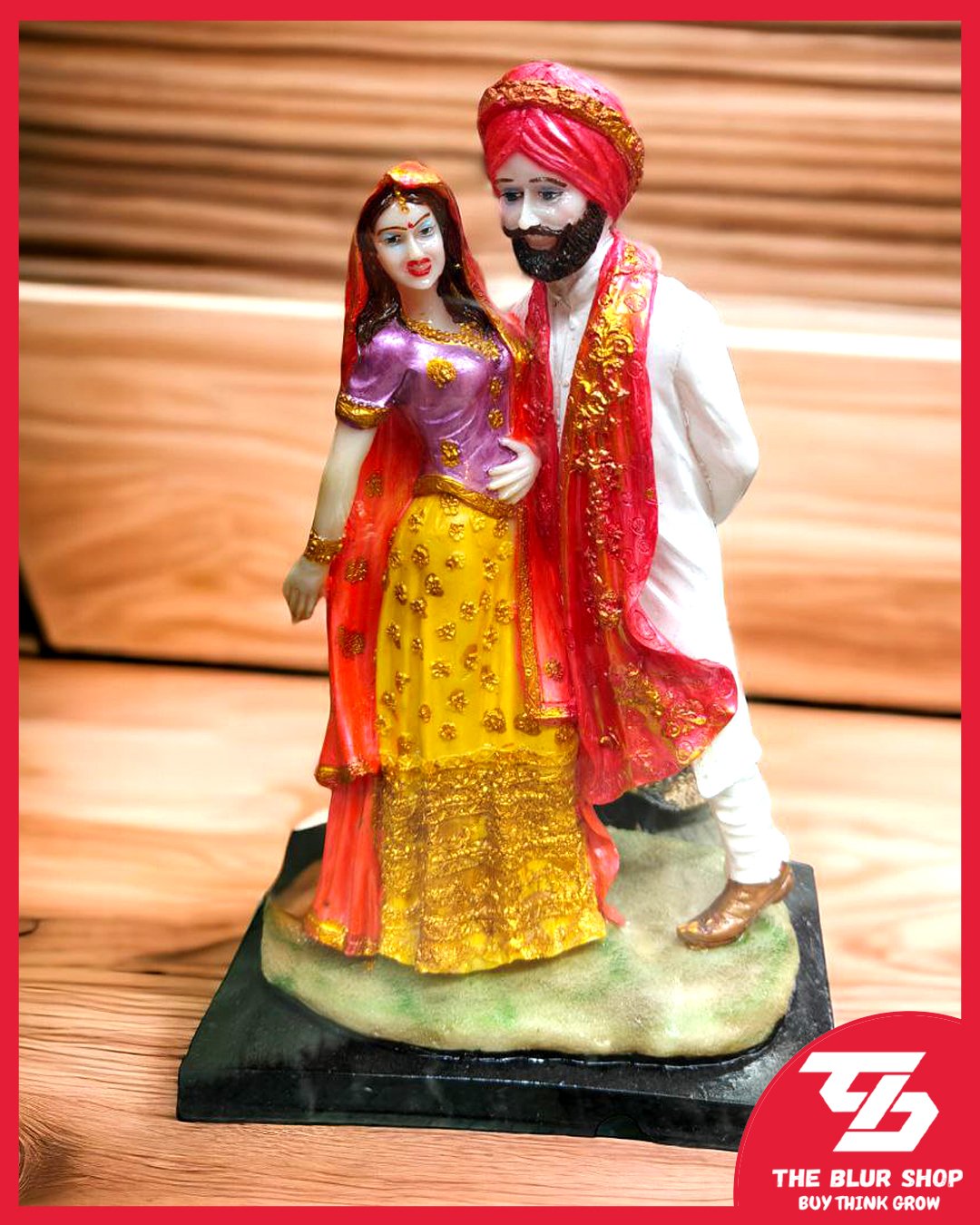 Punjabi Bliss: Wedding Couple Showpiece