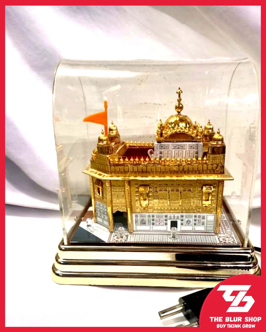 Sacred Shimmer: Golden Temple Replica (4x6) With LED Lights