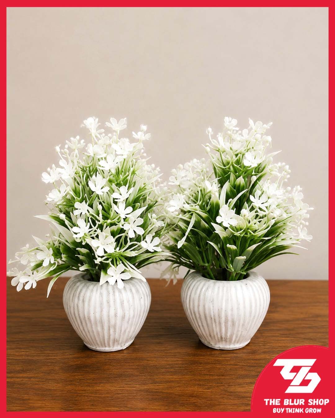 White Blossom Mini Pot 2 Piece